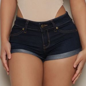 cute cuffed booty shorts